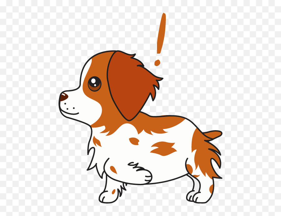 Honey The Brittany Spaniel By Ryan Maule - Companion Dog Emoji,Vampire Emoji Iphone