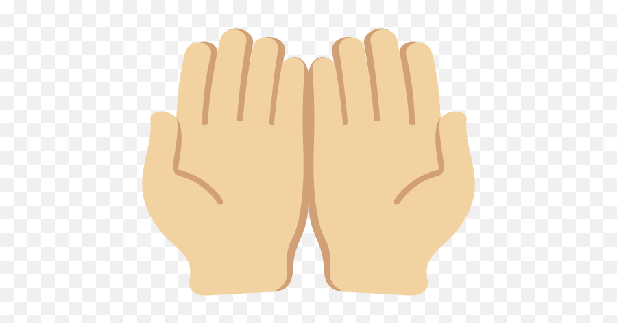 Palms Up Together Emoji With Medium - Light Skin Tone Meaning Arti Emoji Dua Tangan Terbuka,Football Helmet Emoji