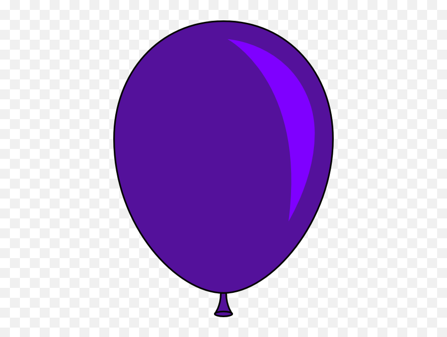 Clip Art Balloons Clipart On Clip 2 - Clipartix Dark Purple Balloon Clipart Emoji,Ballons Emoji