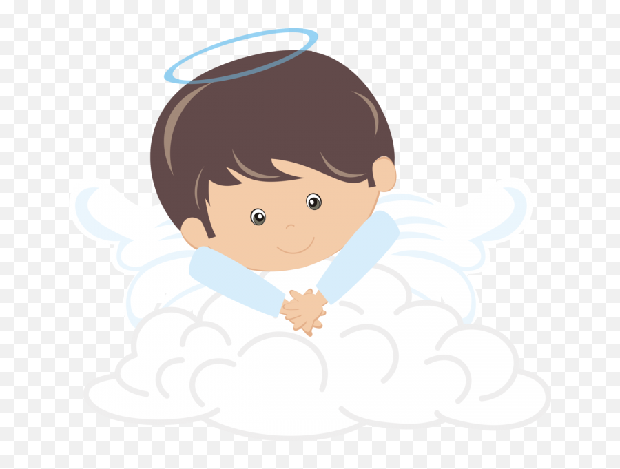 Boy Angel Clipart Png - Baptism Angel Boy Png Emoji,Emoji Angelito