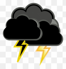 Weather Storm Clipart - Transparent Emoji