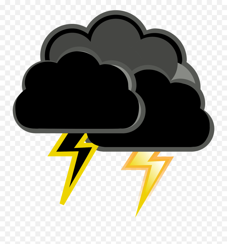 Weather Storm Clipart - Transparent Storm Clipart Emoji,Thunder Cloud Emoji