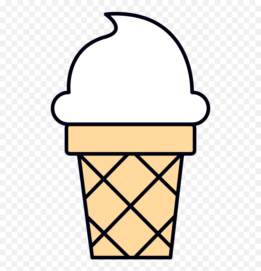 Soft Serve Cone Graphic Picmonkey Graphics - Black And White Kite Clip Art Emoji,Steak Emoji