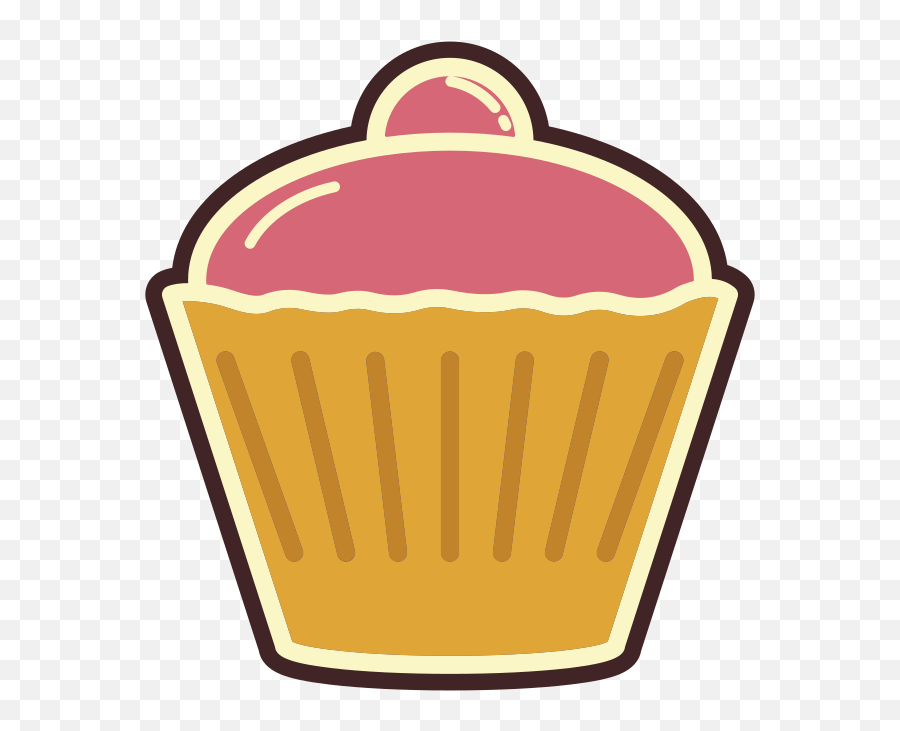 Cupcake Clipart Free Svg File - Png Emoji,Muffin Emoji