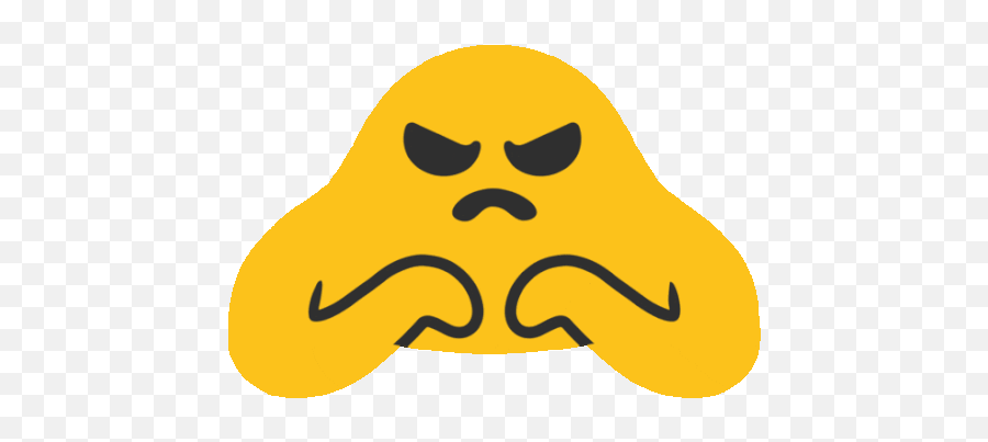 Emoji Crosses Arms Gif - Gif Bobble Wobble Discord Emoji,Shaking Head Emoji