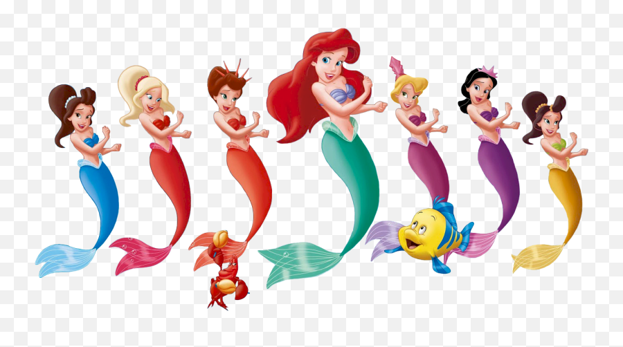 Trident Clipart Little Mermaid Trident - Little Mermaid Sisters Coloring Pages Emoji,Little Mermaid Emoji