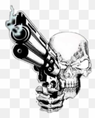 Black Metal Stickers - Creepy Emoji,Skull Gun Knife Emoji