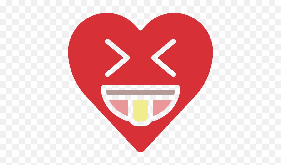 Crazy Emoji Emotion Heart Playful Tongue Icon - Valentine Red Disgusting Heart Png,Heart Emotion