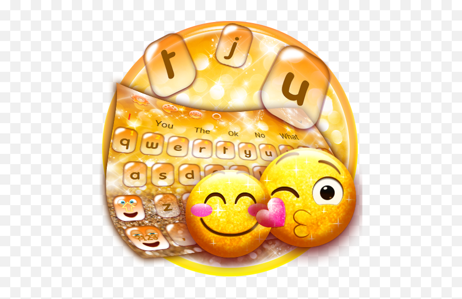 Glitter Emoji Keyboard - Smiley,Pea Emoji