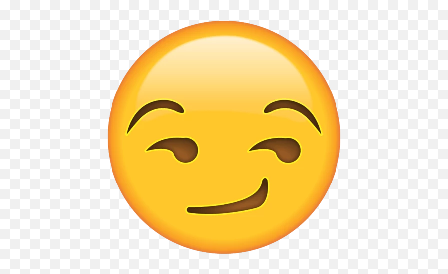 Smirk Face Emoji - Smirking Face Emoji Png,Smirk Emoji