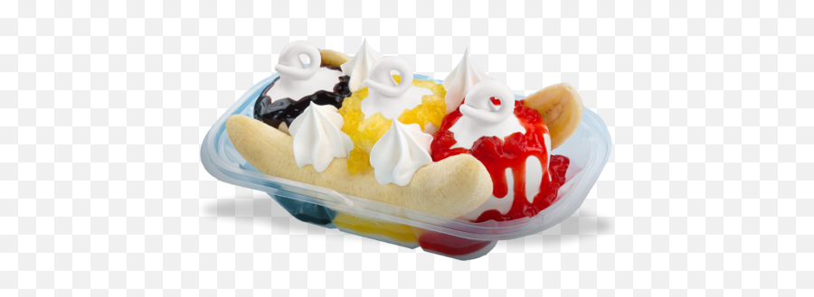 Banana Split Dessert Recipes - Dq Banana Split Emoji,Funnel Cake Emoji