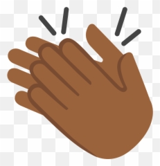 Emoji U1f44f 1f3fe - Clapping Emoji Transparent Background,Emoji Hands