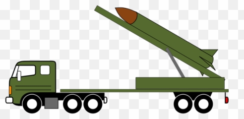 Missile Truck Vector Drawing - Of Emoji