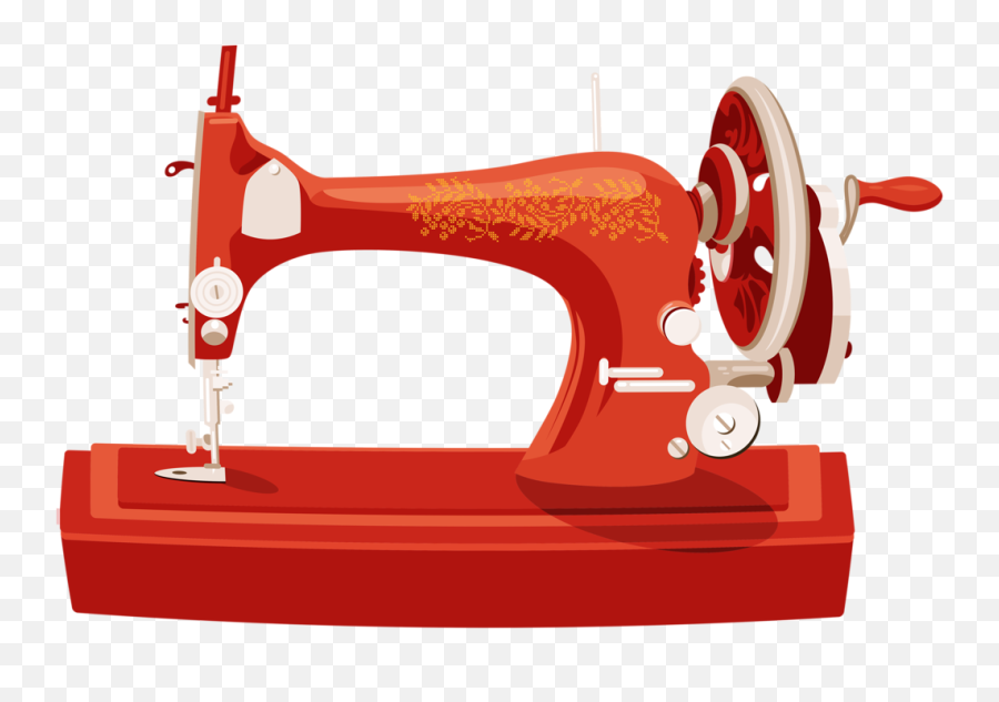 Red Clipart Sewing Machine Red Sewing - Sewing Supplies And Accessories Emoji,Sewing Machine Emoji