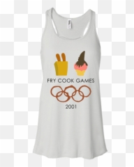 Fry Cook Games 2001 Tshirt Tank - Fry Cook Games Emoji,Muscle Emoticon
