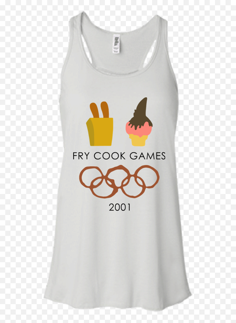 Fry Cook Games 2001 Tshirt Tank - Fry Cook Games Emoji,Muscle Emoticon