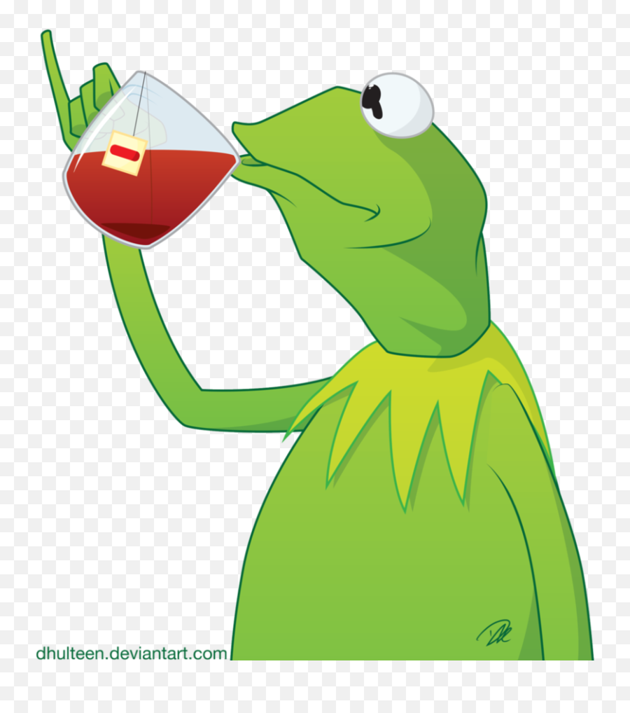 Kermit Tea - Kermit The Frog Tea Drawing Emoji,Frog Sipping Tea Emoji