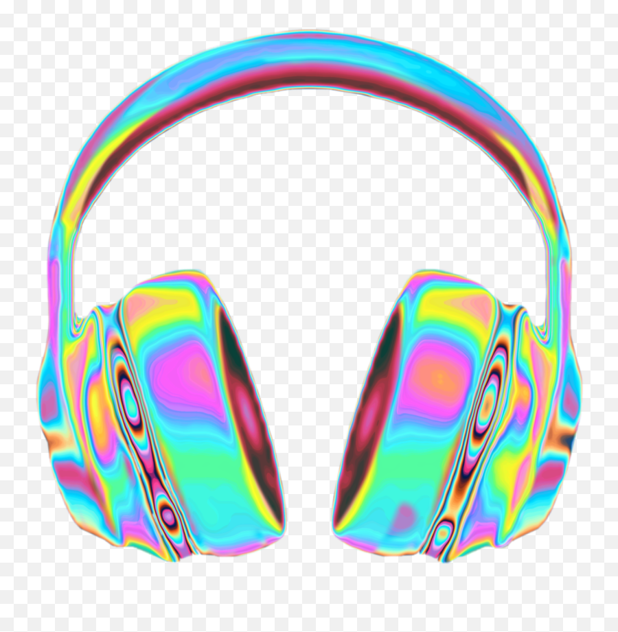 Tumblr - Headphones Rainbow Emoji,Holo Emoji