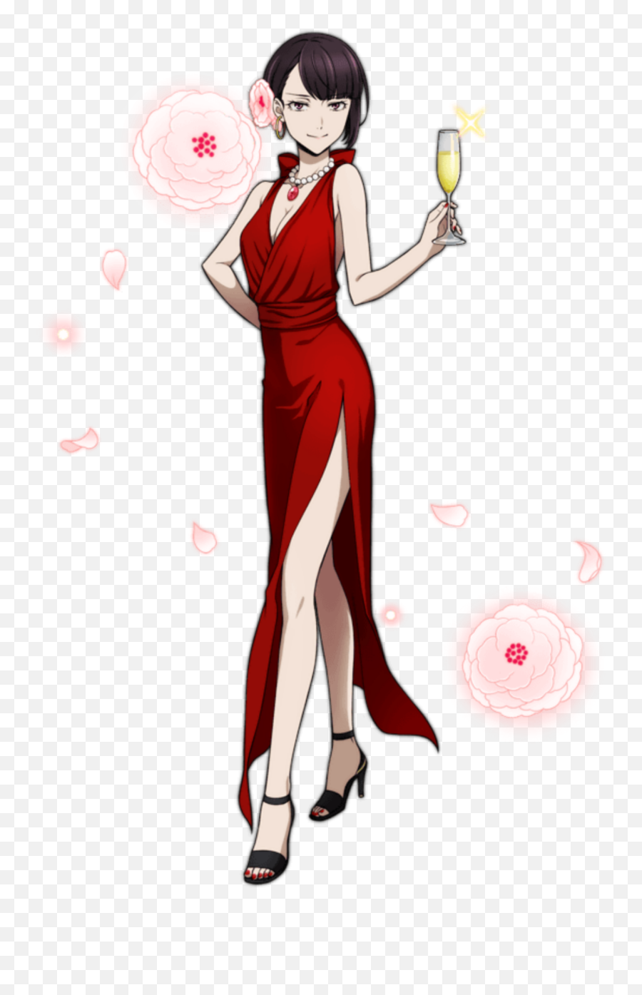 Animegirl Bsd Bungoustraydogs Yosano - Yosano Red Dress Emoji,Hair Toss Emoji