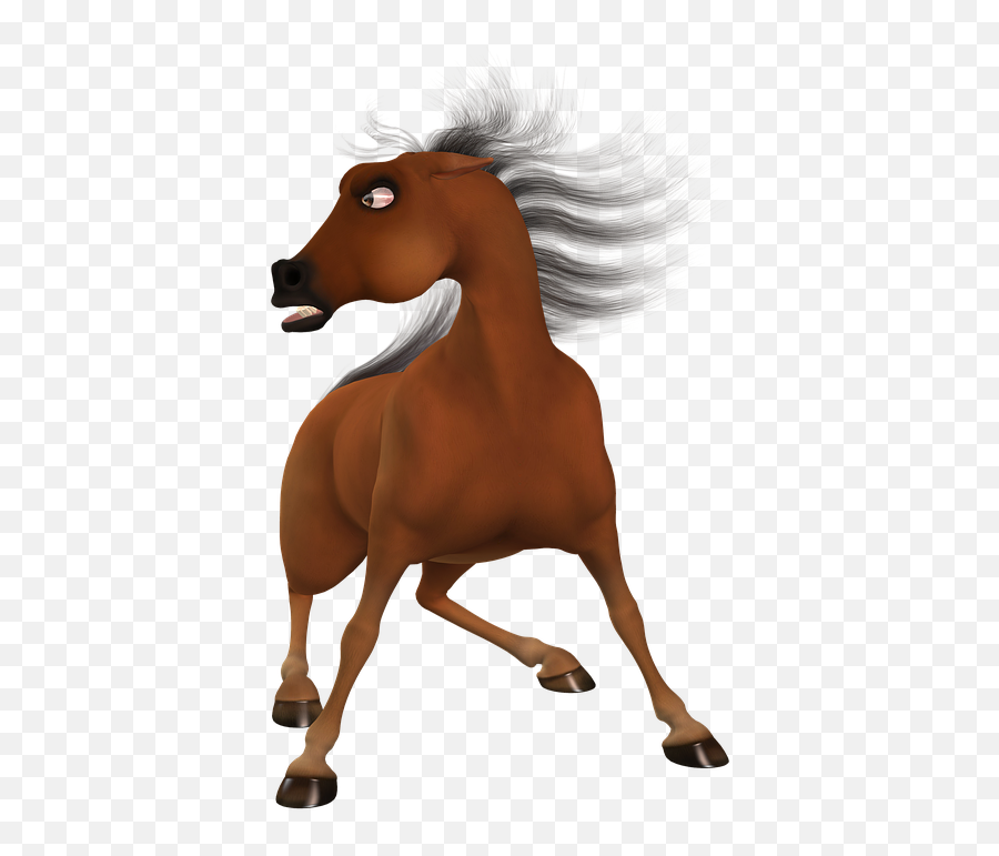 Toon Horse Toonpferd - Scared Horse Animation Emoji,Night Horse Emoji