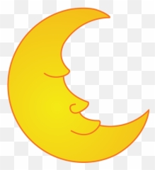 Moon Cliparts Download Free Art - Half Emoji