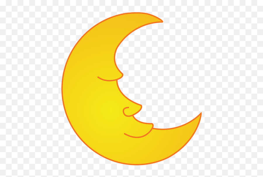 Moon Cliparts Download Free Clip Art - Half Moon Clipart Emoji,Moon Man Emoji