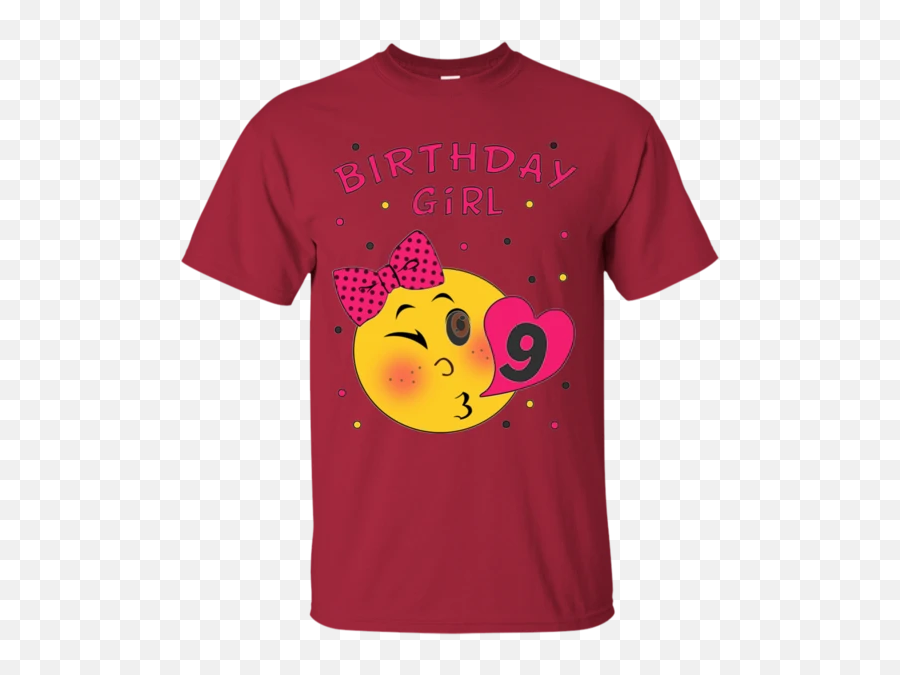 Girls 9th Birthday Girl T - T Shirt Stranger Things Mike Emoji,Emoji Grandmother