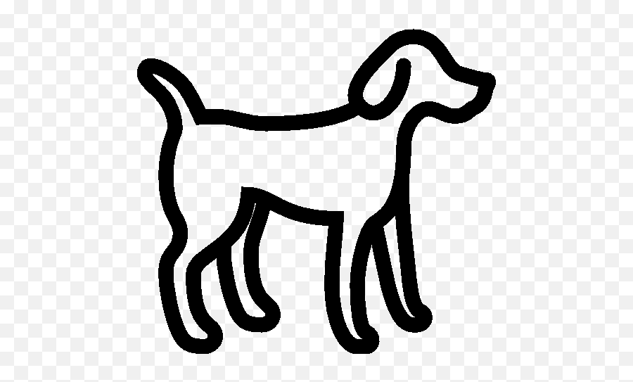 Animals Dog Icon - Black And White Dog Icon Emoji,Dog Emoji Png