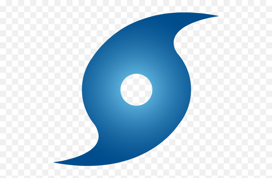 Blue Hurricane Weather Symbol - Hurricane Clipart Emoji,Empanada Emoji