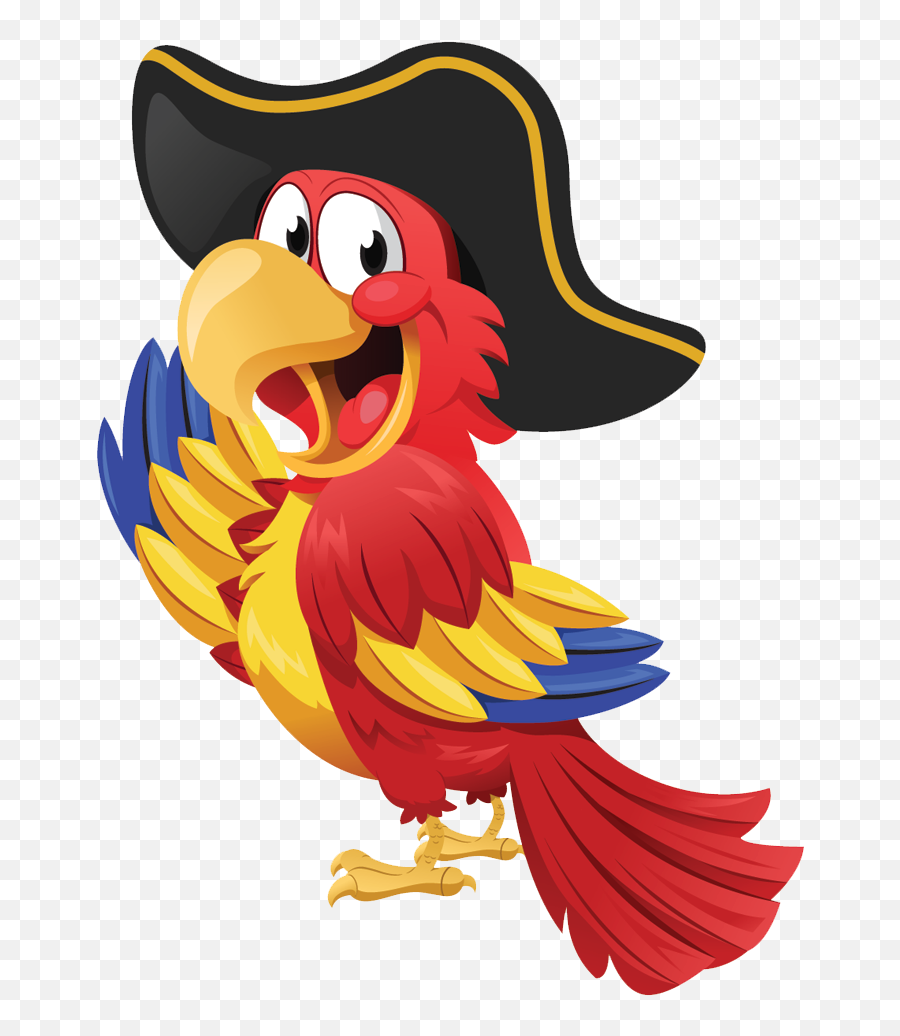 Parrot Clipart Png - Transparent Background Pirate Clipart Emoji,Parrot Emoji