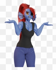 shrug Undertale Know Your Meme - Undyne Emoji