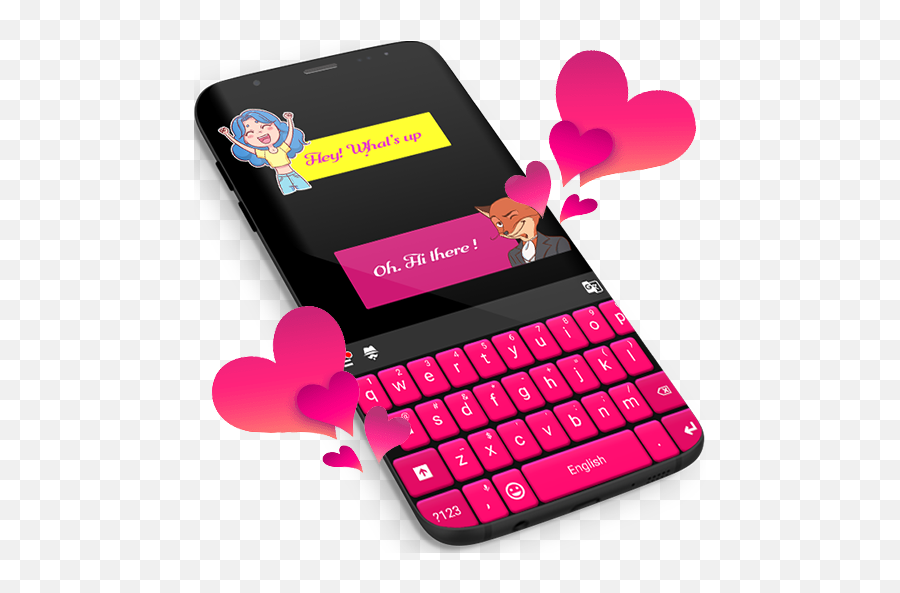 Pink Keyboard For Whatsapp - Whatsapp Keyboard Emoji,Hi Emoji Keyboard
