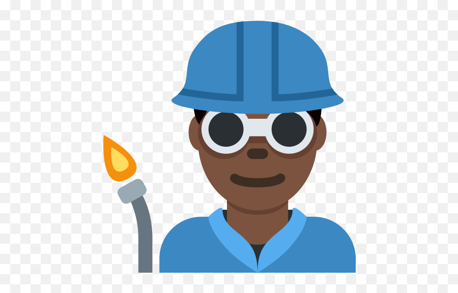 Man Factory Worker Emoji With Dark Skin Tone Meaning - Human Skin Color,I Don't Care Emoji