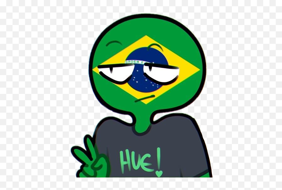 Brasil Brazil Countryhumans - Sticker By Mila De Countryhumans De Brazil Emoji,Brazil Emoji