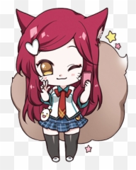 Chibi Girl Emoji - Sticker By Lam Vu Chibi Anime Girl Emojis,Long Tongue Emoji