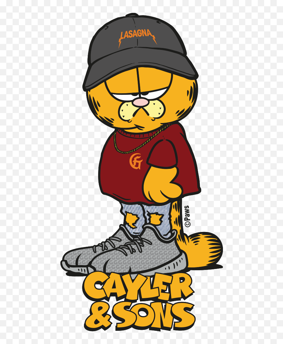 Garfield X Cayler And Sons Release - Garfield Hip Hop Emoji,Hype Train Emoji