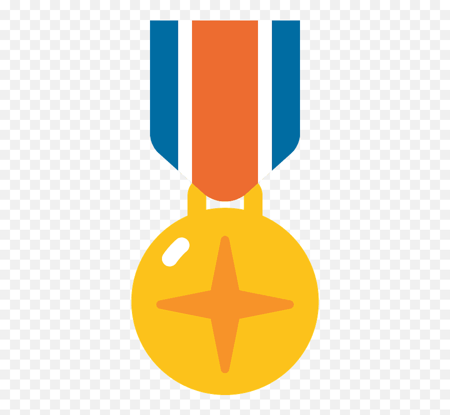 Military Medal Emoji Clipart - Emoji Medallas,1st Emoji