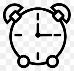Alarm Bell Clock Ring Timer Stop Watch - Minimalist Icons Png Emoji