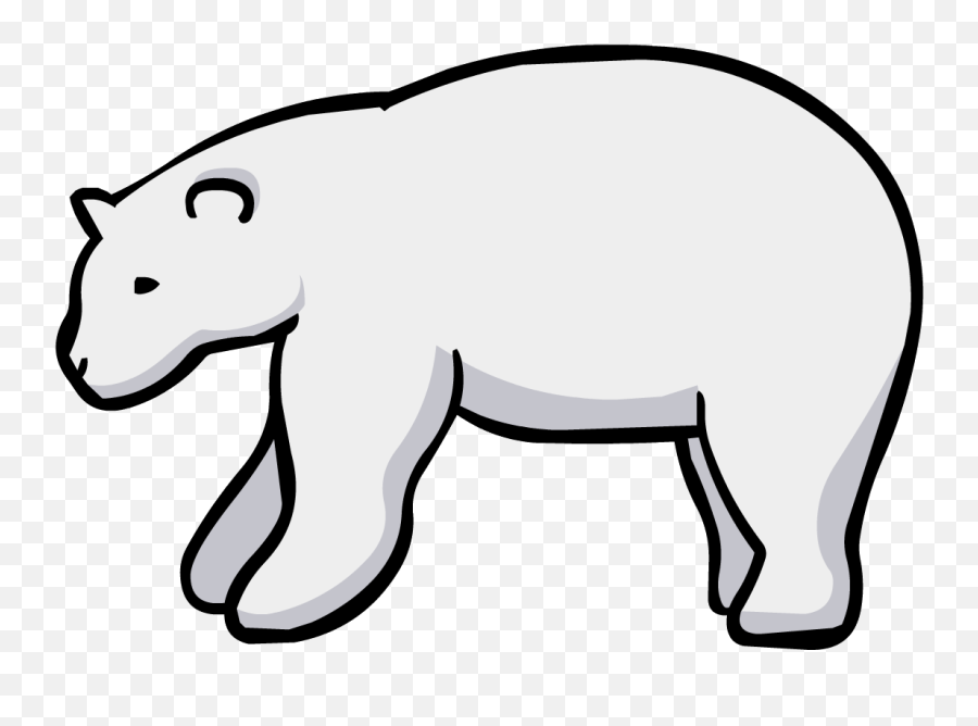 Polar Bear - Animales En Peligro De Extincion Para Colorear Oso Polar Emoji,Polar Bear Emoji