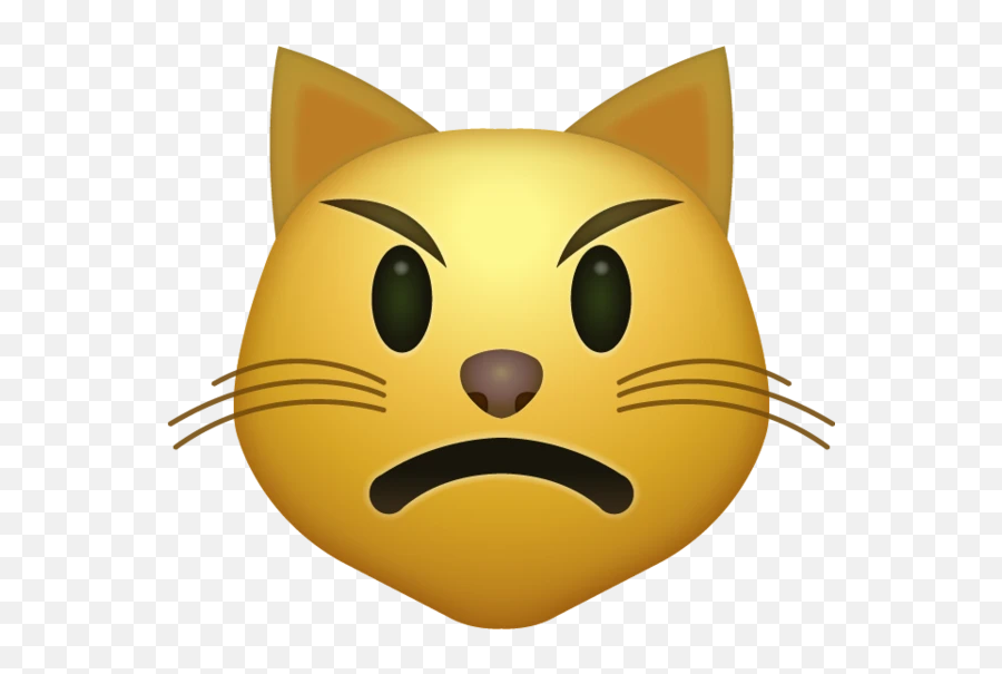Angry Cat Emoji Iphone - Cat Emoji,Cat Emoji