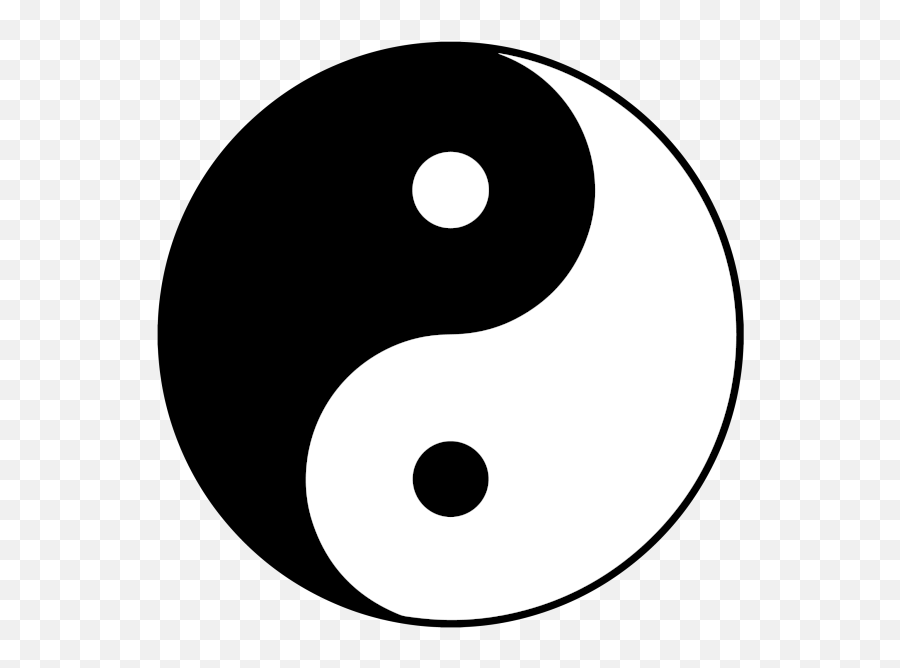 Yun And Yang Symbol Clipart - Yin And Yang Clipart Emoji,Ying Yang Emoji