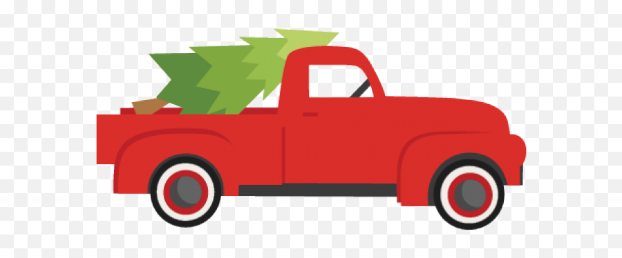 Clip Art Car Christmas Graphics Pickup Truck Christmas Day - Red Truck Clip Art Emoji,Pickup Truck Emoji