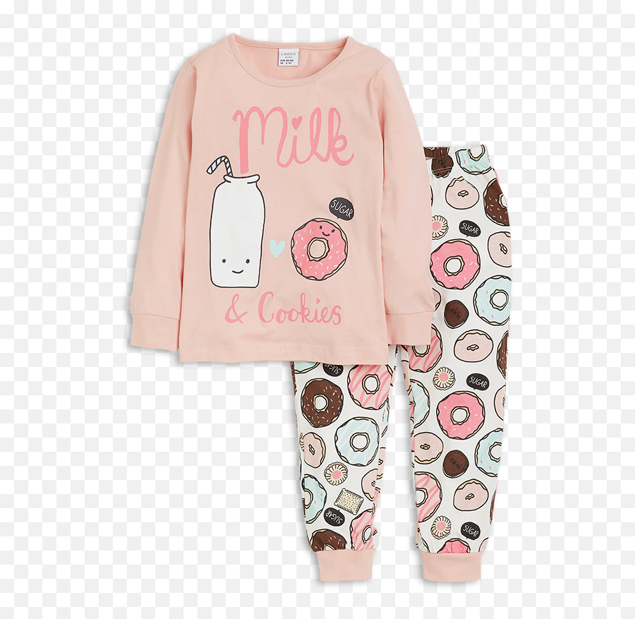 A Super Sweet Soft Pyjama Set With - Pyjamas Barn Donut Emoji,Emoji Pajama Set