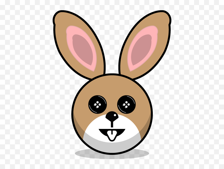 Hunny Bunnys Stickers - Happy Emoji,Rabbit Egg Emoji