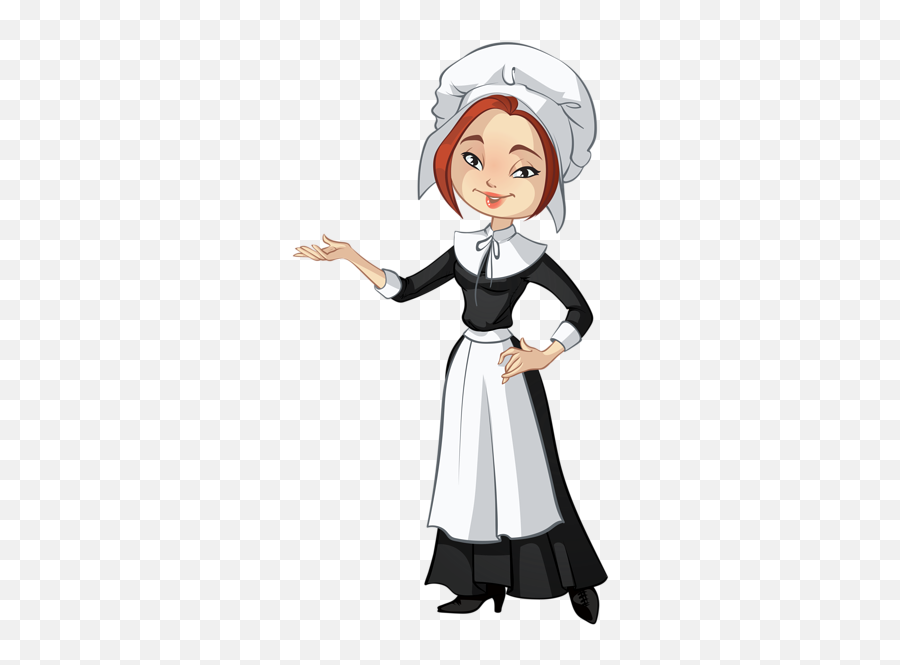 Transparent Female Pilgrim Png Clipart - Pilgrim Clipart Emoji,Trinidad Emoji