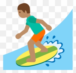 Emoji U1f3c4 1f3fd - Clip Art