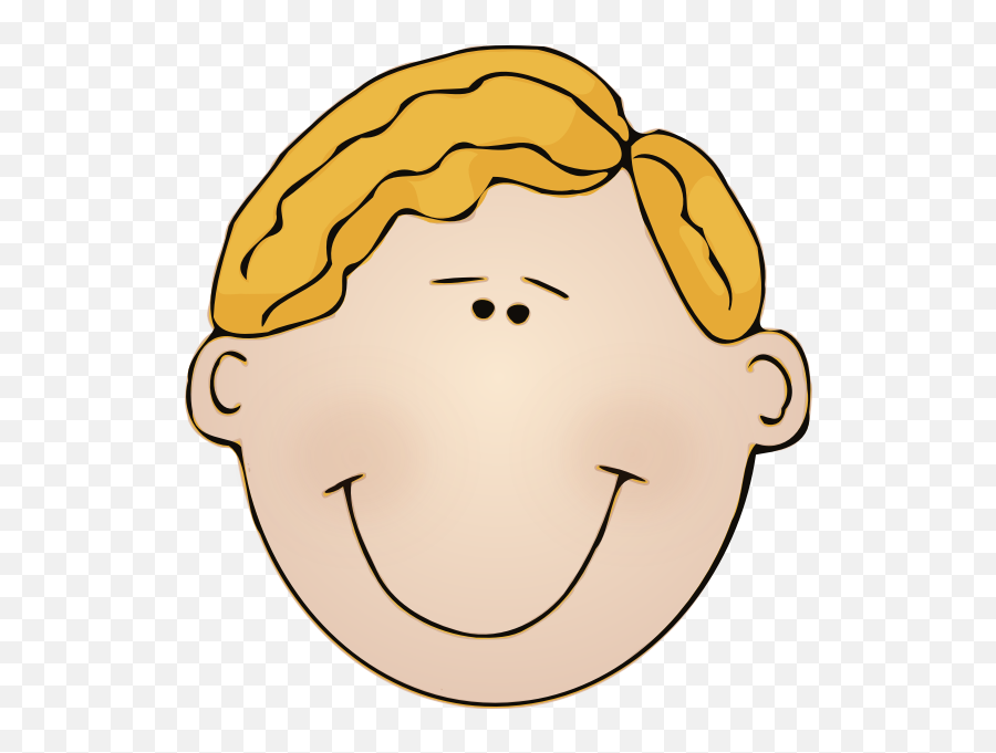 Yellow Haired Man Vector Image - Child Face Clip Art Emoji,New Year Emotions