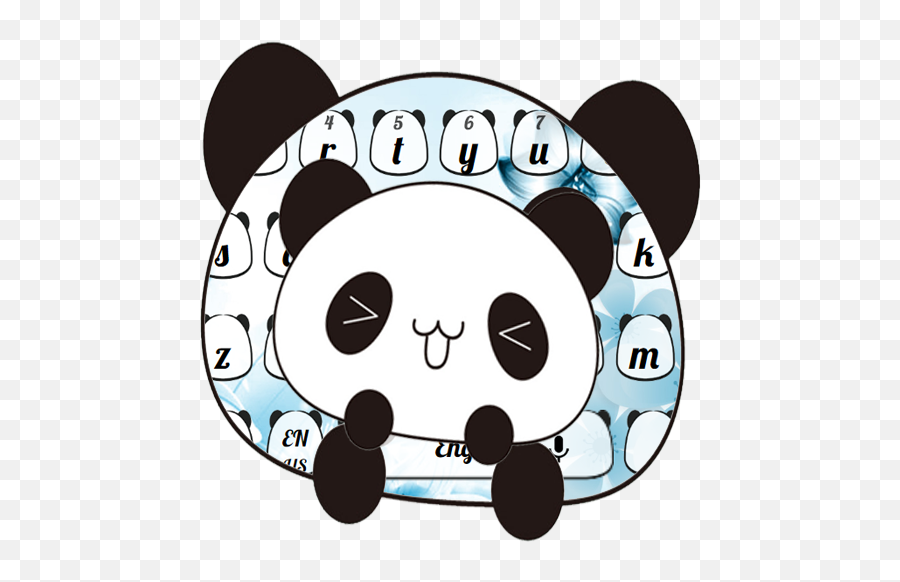 Lovely Panda Keyboard - Clip Art Emoji,Panda Emoji Keyboard