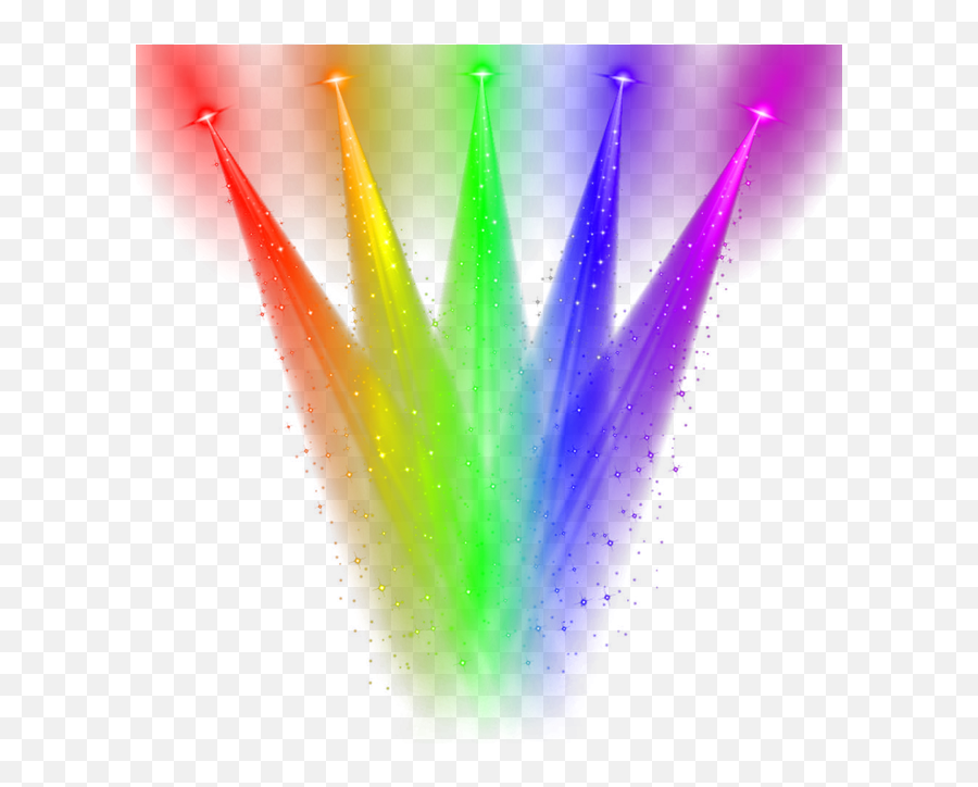 Rainbow Lights Stagelights Spotlight - Transparent Light Effect Light Png Emoji,Spotlight Emoji