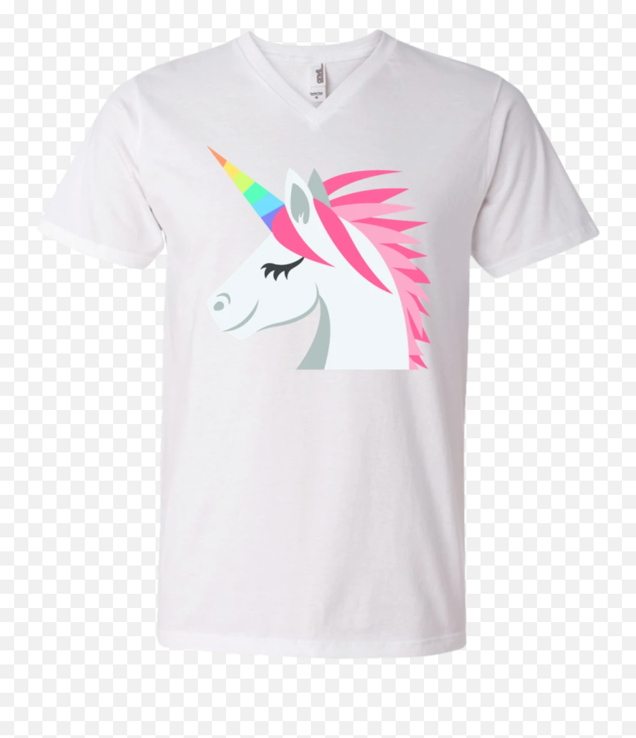 Unicorn Face Emoji Mens V - Disney Stitch V Neck Shirts,Stork Emoji